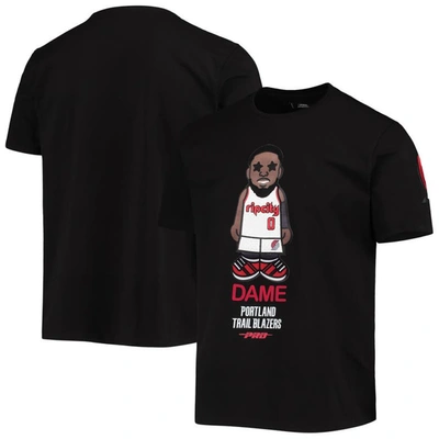 Pro Standard Damian Lillard Black Portland Trail Blazers Caricature T-shirt