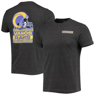 Starter Men's  Black Los Angeles Rams Vamos Tri-blend T-shirt