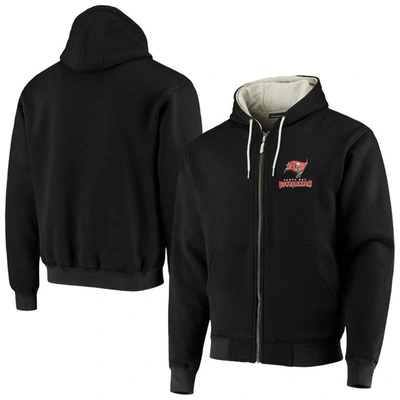 Dunbrooke Black Tampa Bay Buccaneers Craftsman Thermal-lined Full-zip Hoodie