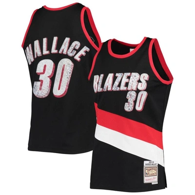 Mitchell & Ness Rasheed Wallace Black Portland Trail Blazers 1999/00 Hardwood Classics Nba 75th Anni