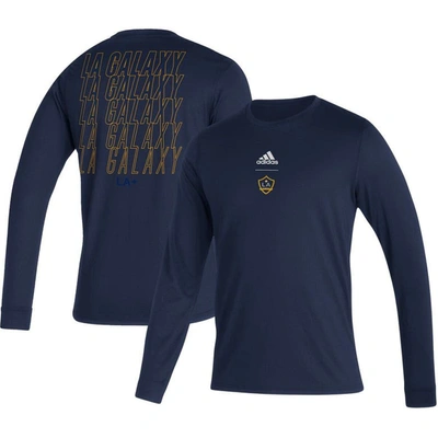 Adidas Originals Adidas Navy La Galaxy Club Long Sleeve T-shirt
