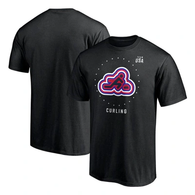 Fanatics Branded Black Team Usa Curling T-shirt