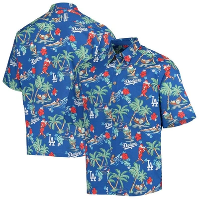 Reyn Spooner Royal Los Angeles Dodgers Holiday Button-up Shirt