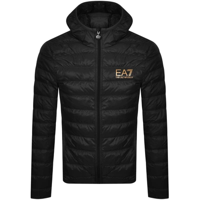Ea7 Emporio Armani Quilted Jacket Black