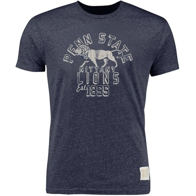 Retro Brand Original  Heathered Navy Penn State Nittany Lions Vintage Est. Tri-blend T-shirt