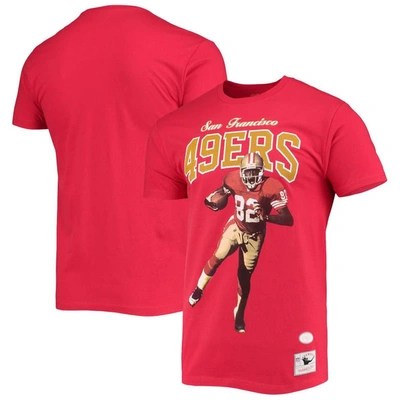 Mitchell & Ness John Taylor San Francisco 49ers Scarlet Player Graphics T-shirt