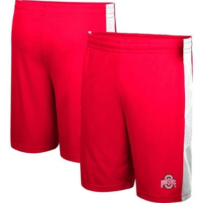 Colosseum Kids' Youth  Scarlet Ohio State Buckeyes Very Thorough Colorblock Shorts