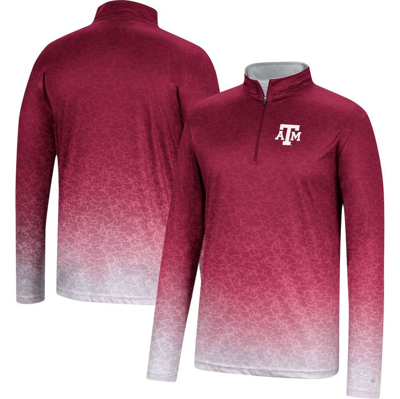 Colosseum Men's  Maroon Texas A M Aggies Walter Quarter-zip Windshirt