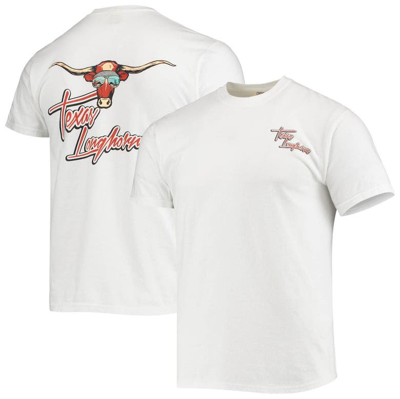 Image One White Texas Longhorns Mascot Bandana T-shirt