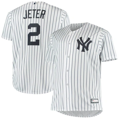 Profile Derek Jeter White New York Yankees Big & Tall Replica Player Jersey