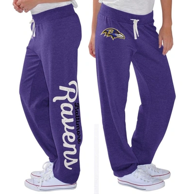 G-iii 4her By Carl Banks Purple Baltimore Ravens Scrimmage Fleece Pants