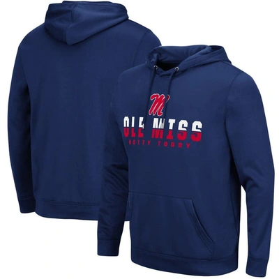 Colosseum Navy Ole Miss Rebels Lantern Pullover Hoodie