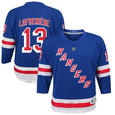 Outerstuff Kids' Youth Alexis Lafreniere Blue New York Rangers Home Replica Player Jersey