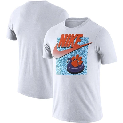 Nike Men's  White Clemson Tigers Swoosh Spring Break T-shirt