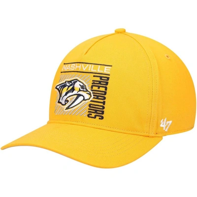 47 ' Gold Nashville Predators Reflex Hitch Snapback Hat