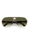 Dsquared2 63mm Aviator Sunglasses In Gold