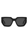 Dsquared2 53mm Rectangular Sunglasses In Black / Grey