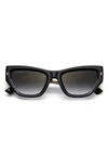 Dsquared2 54mm Cat Eye Sunglasses In Gold Black / Gray