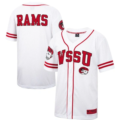 Colosseum White Winston-salem State Rams Free Spirited Mesh Button-up Baseball Jersey