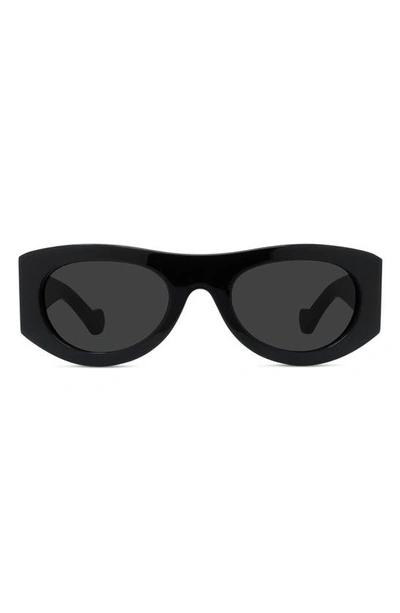 Loewe Lw40075i 01a Wrap Sunglasses In Grey