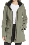 Canada Goose Avery Water Resistant Hooded Softshell Jacket In Sagebrush Armoise