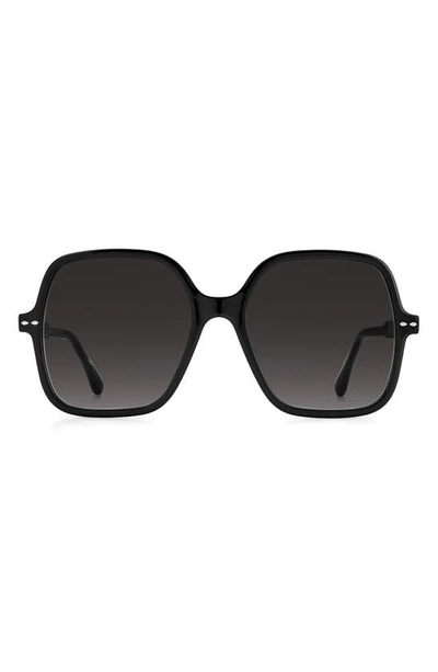 Isabel Marant Square Sunglasses In Black