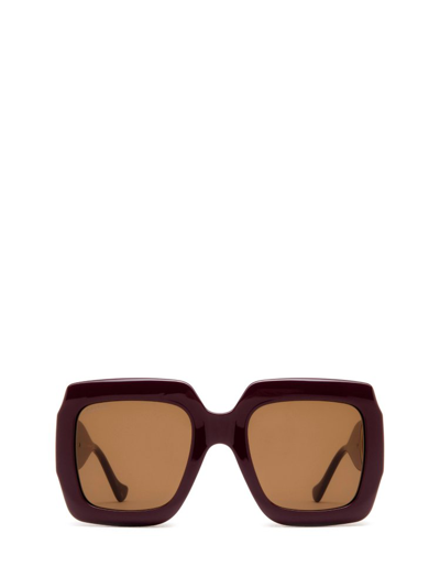Gucci Eyewear Square Frame Sunglasses In Purple