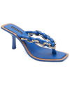 Bcbgmaxazria Mistia Chain-link Thong Strap Sandal In Blue