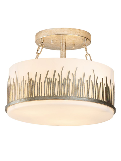 Lucas + Mckearn Sawgrass Semi-flush Light In Silver