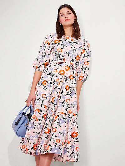 kate spade cotton dress Strawberry Garden Midi Dress
