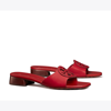 Tory Burch Bombe Miller Medallion Slide Sandals In Red