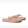 Tory Burch 70s Suede Flatform Thong Sandals In Mallow Blanc Mange Dusty Lavender
