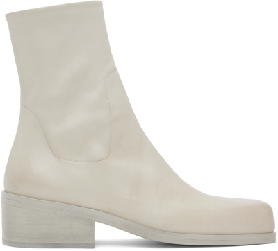 Marsèll Cassello Leather Ankle Boots In 灰色