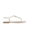 Kate Spade Primrose Butterflies T-strap Flat Sandals In Parchment