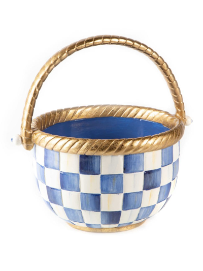Mackenzie-childs Royal Check Basket - Small In Size Small