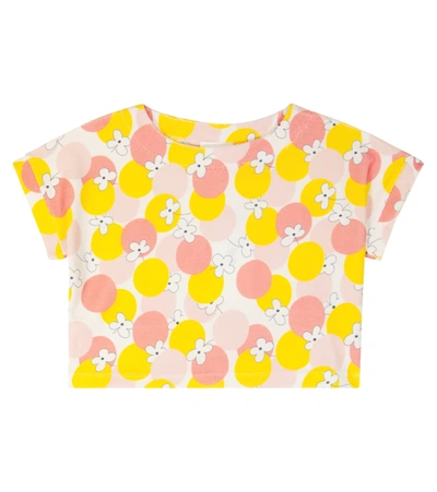 Morley Kids' Cropped Cotton T-shirt In Pink