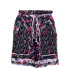 Isabel Marant Étoile Abstract Pattern-print Relaxed Mini Shorts In Blue