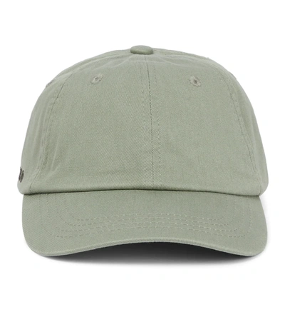 Acne Studios Carliy Embroidered Cotton-twill Baseball Cap In Green