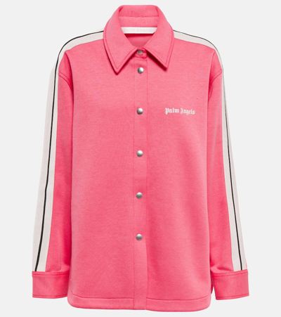 Palm Angels Bear Cotton Jersey Sweatshirt In Pink