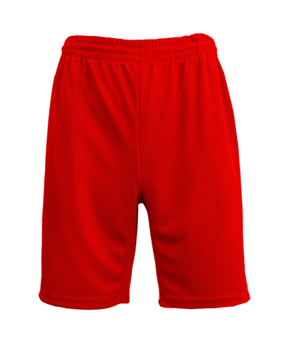 Galaxy By Harvic Men's Oversized Moisture Wicking Performance Basic Mesh Shorts In Red