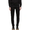 Nudie Jeans Black Thin Finn Dry Jeans In Dry Cold Black
