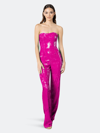 Dress The Population Andy Sequin Strapless Jumpsuit In Pink