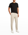 Theory Men's Curtis Precision Ponte Drawstring Pants In Putty