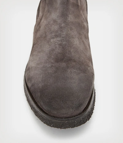Allsaints Rhett Chelsea Boot In Charcoal Grey