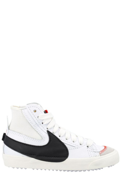 Nike Blazer Mid 77 Jumbo "white Black Sail" Sneakers In Weiss