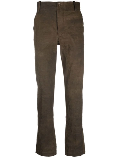 Uma Wang Straight-leg Chino Trousers In Brown