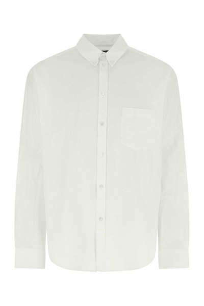 Balenciaga Button In White