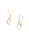 Ippolita 18k Yellow Gold Rock Candy Teardrop Earrings In Rock Crystal And Mother-of-pearl Doublet In Mother Of Pearl