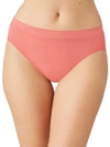 Wacoal B.smooth Lace Seamless High-cut Briefs In Faded Rose