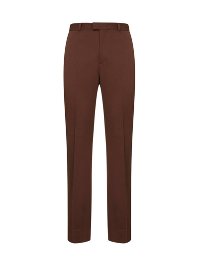 Valentino High-waisted Tailored Trousers In Red